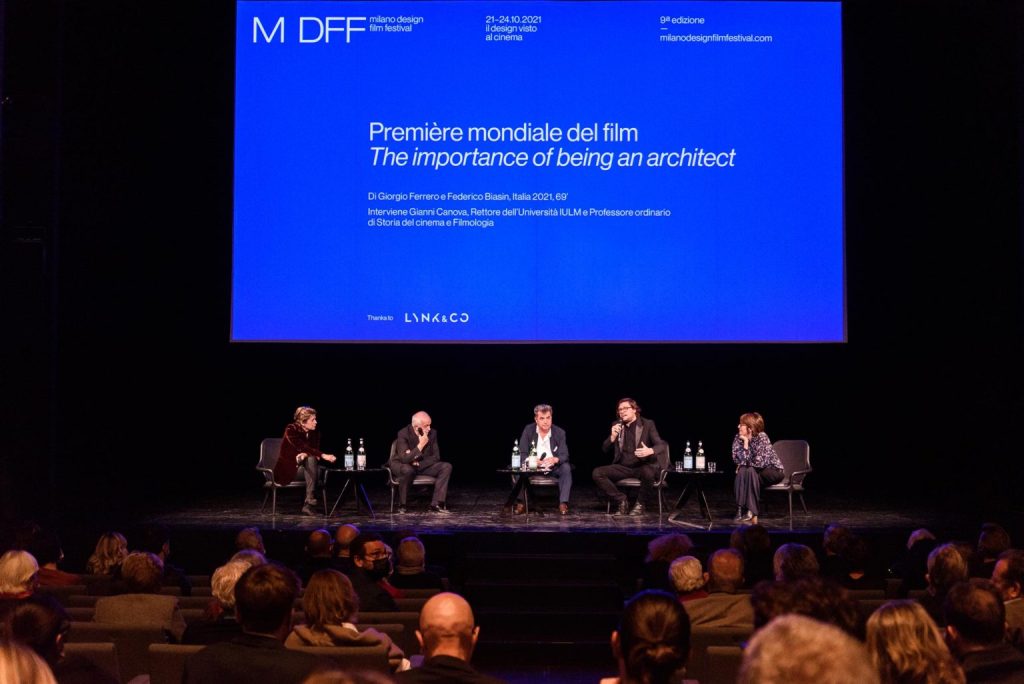 Talk "première mondiale du film the Importance of being an architect" - Milano Design Film Festival 2021